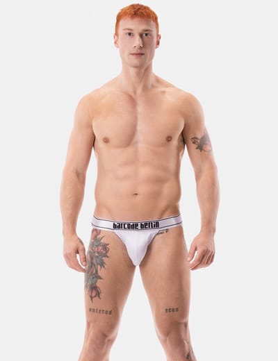 Barcode Berlin Sport Jockstrap Sivko White - MAAT S - Heren Ondergoed - Jockstrap voor Man - Mannen Jock