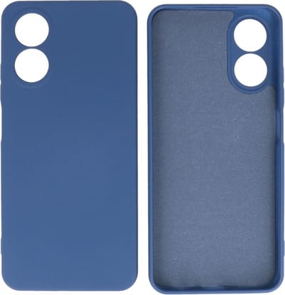 Fashion Backcover Telefoonhoesje - Color Hoesje - Geschikt voor de Oppo A78 - Navy