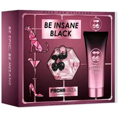 Eau de Toilette PACHA BE INSANE BLACK WOMAN Koffer 2 stuks