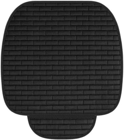 Autostoelbeschermer 49 x 60 cm - Zwart Stoelkussen voor Voorstoelen, Autostoelbekleding en Bescherming tegen Vlekken en Slijtage