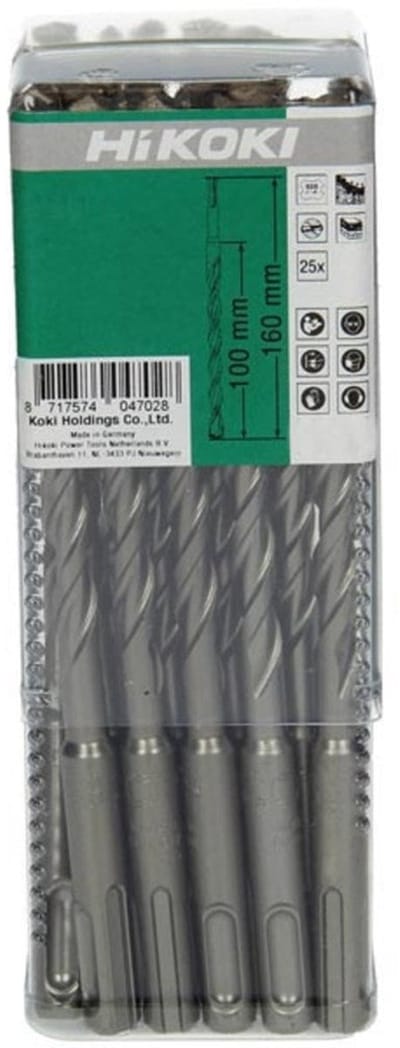 HiKOKI BOOR SDS-PLUS VOL HARD METAAL KOP 6X115 (25STUKS)