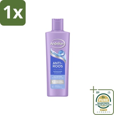 1 x Andrélon – Shampoo – Anti Roos – 250 ml- Anti-roos Shampoo - Roos - Gevoelige Hoofdhuid - Menthol - Vitamine B3