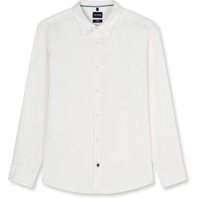 OLYMP Casual Overhemd, Regular Fit, Kent, Gebroken Wit