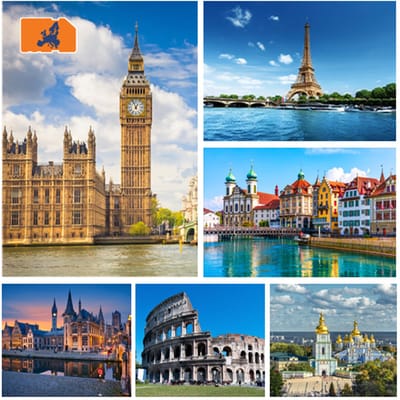 InternationalSIM Data Simkaart Europa - 3 GB - 30 dagen
