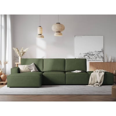 4.5-zitshoekbank Carlo links ribstof | Milo Casa