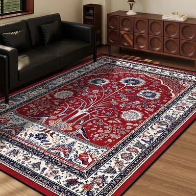 Perzische Stijl Retro Decoratie Huis Woonkamer Tapijt Grote Maat Antislip Entree Deurmatten Gemakkelijk Schoon te Maken Zacht Slaapkamer Tapijt 40x60cm