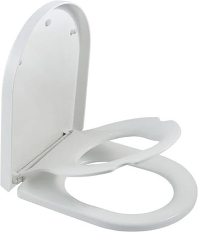 Saqu Touch Double WC Bril - met Softclose en Quick Release - 37.1x44.4x4.8 cm - Wit - Toiletbril