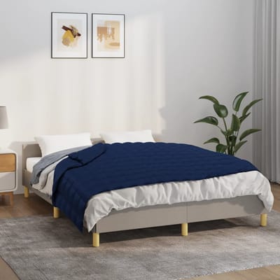 vidaXL - Verzwaringsdeken - 135x200 - cm - 10 - kg - stof - blauw