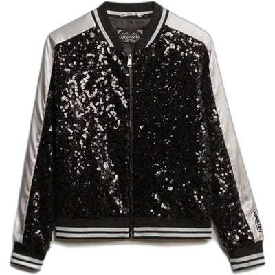 Superdry - Suikajan jack met pailletten - Dames - Buitenjassen