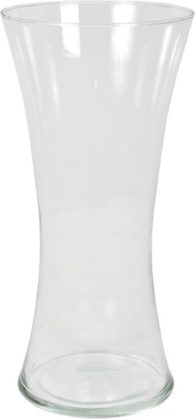 Gerimport Bloemenvaas - transparant - glas - 36 x 18 cm - decoratie - wonen