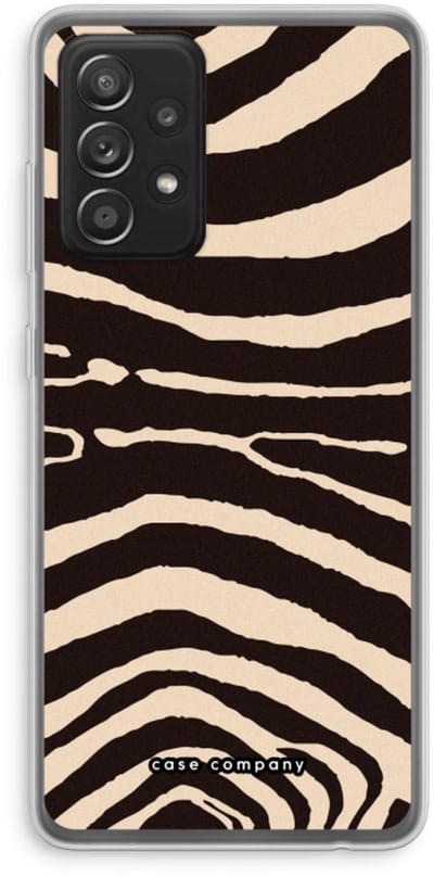 Case Company® - Hoesje geschikt voor Samsung Galaxy A52s 5G hoesje - Arizona Zebra - Soft Cover Telefoonhoesje - Bescherming aan alle Kanten en Schermrand