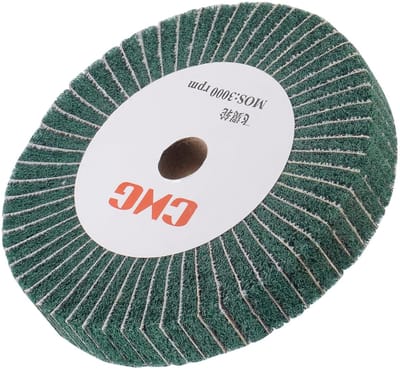Polijstschuurschijf - Doekwiel - Metaal Bewerken - Fijne Korrel - 150mm Diameter - Groen