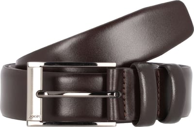 JOOP! Leren Riem Classic Coll. Belt 3,5 CM W90 D`Brown Donkerbruin