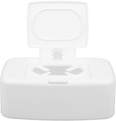 Doekjes Dispenser - Hervulbare Opbergdoos - Babykamer Keuken - Antislip Bodem - 17 cm - Wit