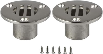Dek Afvoer - Boot Afvoer - Waterafvoer Boot - 316 Roestvrij Staal - 7/8 Inch - Zilver