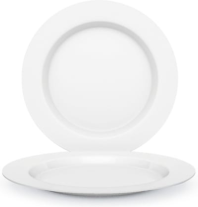 Juypal Bordenset - 4x - wit - kunststof - D26 cm - herbruikbaar - BPA-vrij