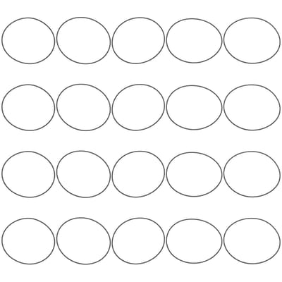 Dailygoods- Horloge O-Ring 20 Stuks - Rubber - 36mm/37mm/38mm/39mm/40mm - Voor Horloge Reparatie - Waterdicht - Antistof Afdichting - Horloge Afdichtring