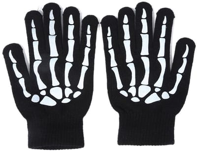 Halloween decoratie - Handschoenen - Halloweenhandschoenen -Halloween kostuum accessoires - Skelethandschoenen Halloween - Accessoire horror handschoenen - Voor volwassenen - Kinderen - Unisex