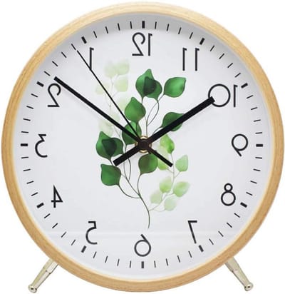 Moderne 8.6 Inch Houten Quartz Wandklok - Stille, Niet-Tikkende Klok voor Woonkamer, Slaapkamer en Keuken - Perfecte Decoratie voor Binnen en Kinderen