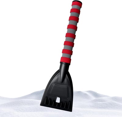 Auto IJskrabber - Ruitkrabber Spons - Winterse Auto Reiniging - Ergonomische Spons Grip - 35 cm - Zwart