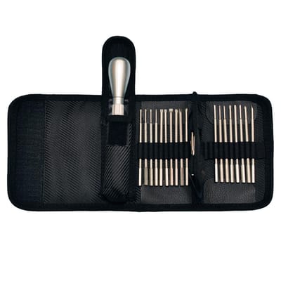 Jeu d'embouts de tournevis Matériau en acier allié premium avec sac de rangement multicompartiment Haut multicolore