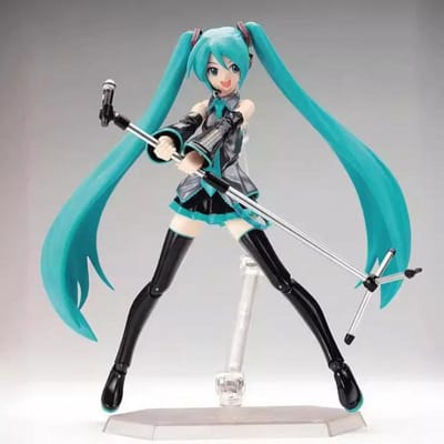 Nieuw 15cm Hatsune Miku Anime Meisje Figuur Figma 014 Virtuele Zangeres Miku Gewricht Beweegbaar Model Standbeeld Kinderen Speelgoed Poppen Verzameling Cadeaus white