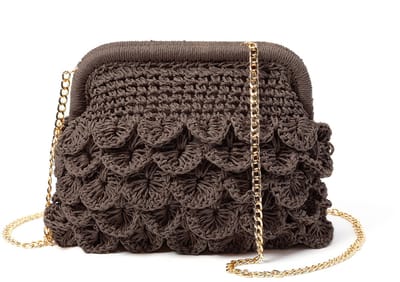 Zomerse tas met Natuurlijke Look - Ruime Shopper voor Vakantie - Perfect als Zwembadtas of Schoudertas - Donkerrbruin