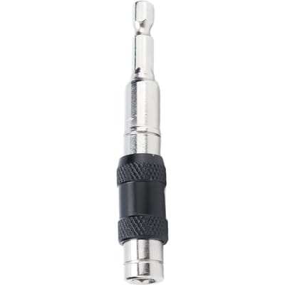Impact Tough Snelontgrendelende Bit Houder Zelfvergrendelende Schroevendraaier Verlengstuk 14 inch Zeskant Schacht Zilver