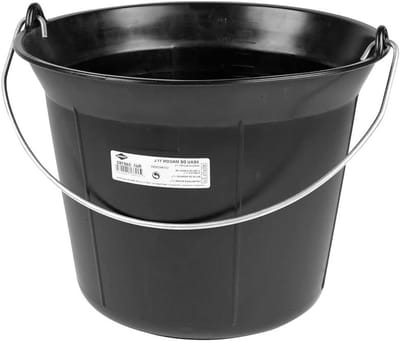 Metselwerk emmer - Bouwemmer kunststof - Bouwwerkzaamheden uitvoeren - Praktische kunststof emmer - 11 liter - Grijs