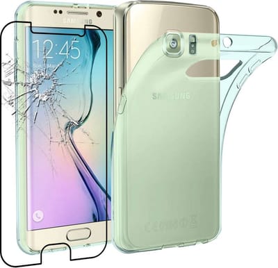 ebestStar - Hoes geschikt voor Samsung S6 Galaxy SM-G920F, G920, Back Cover, Beschermhoes anti-luchtbellen hoesje, Blauw + Gehard Glas