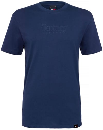 Tommy Jeans | T-shirt | Crew neck regular fit | Ton sur Ton logo| Twilight navy - blauw | maat S