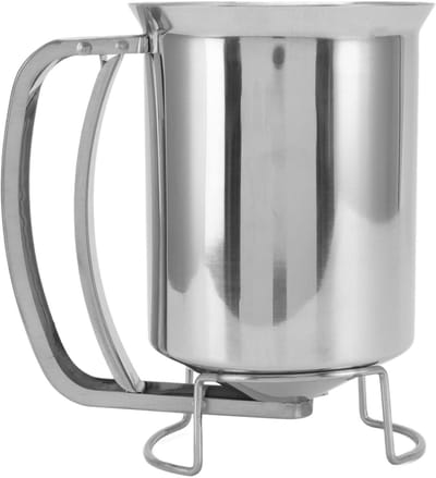 Allecto - Pancake Dough Dispenser - 1000ml Rvs Handpomp voor Pancakes