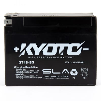 Batterie SLA Kyoto pour Scooter Suzuki 50 Ay Katana Lc 1997 à 2004 YT4B-BS SLA / 12V 2.3Ah Neuf