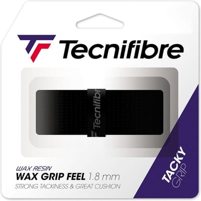 Tecnifibre Wax Feel (losse grip zonder verpakking) - Tennisgrip - Basisgrip - 1.80mm - Zwart