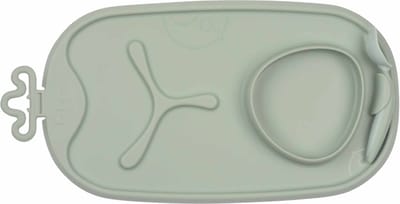 b.box Roll + Go-placemat | Leuke placemats voor Baby's en Peuters, Driedelige Verdeler en Kom | Reisvriendelijk en Geschikt voor de Meeste Kinderstoelen