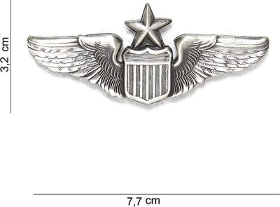Embleem metaal Wing senior pilot pin