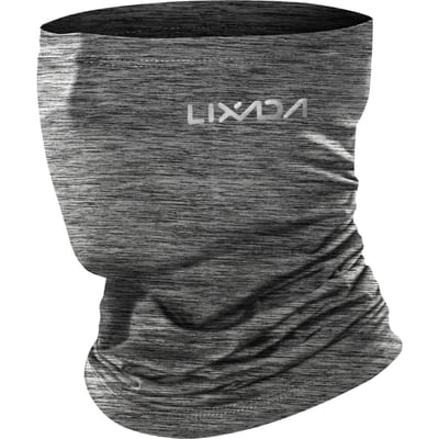 Lixada Cycling Half Face Cover Motorcycle Nekwarmer Rijden Halsbeenkap Koeling Klimmen Hardlopen Type 2 lichtgrijze kleur