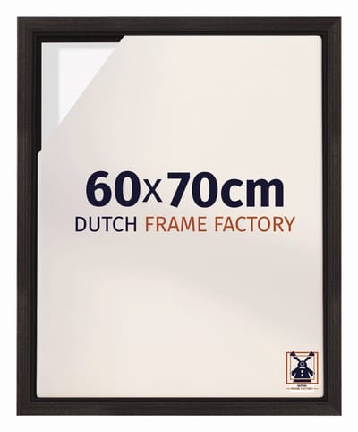 Baklijst 60x70 cm - Eiken Donker - Geschikt voor Canvasdoek - MDF Baklijst Lausanne
