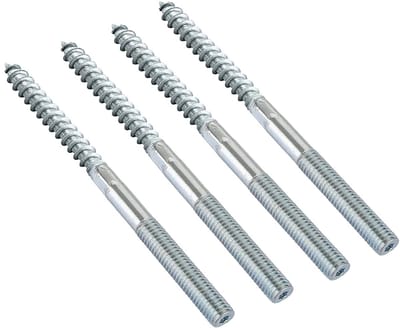 Set van 10 M10 x 200 mm Torx Houtschroeven van Koolstofstaal met Dubbele Draad voor Sterke Bevestiging