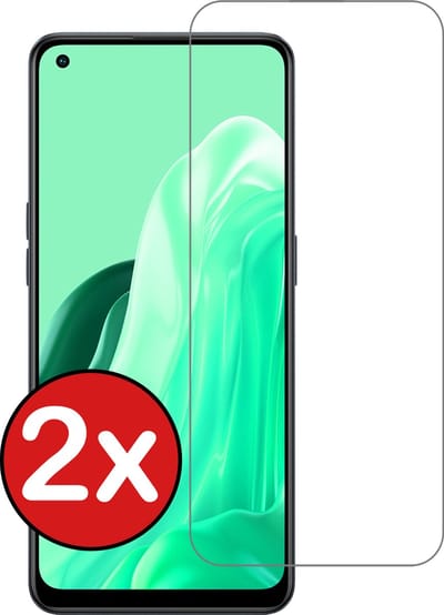 Screenprotector - 2 Stuks - Geschikt voor OPPO Reno 7 - Extra Sterk - Beschermglas - Gehard Glas - Tempered Glass - Screen Protector
