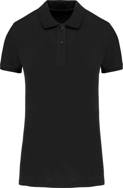 Kariban Piqué-damespolo Bio180 K2026 - Black - XS