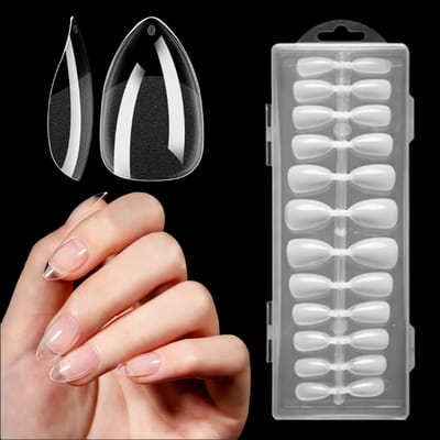 240 Stuks Amandelvormige Nageltips, Volledige Dekking, Gel Nagels Tips voor Beginners en Professionals, Perfect voor Nagelstylisten en Nagelsalons