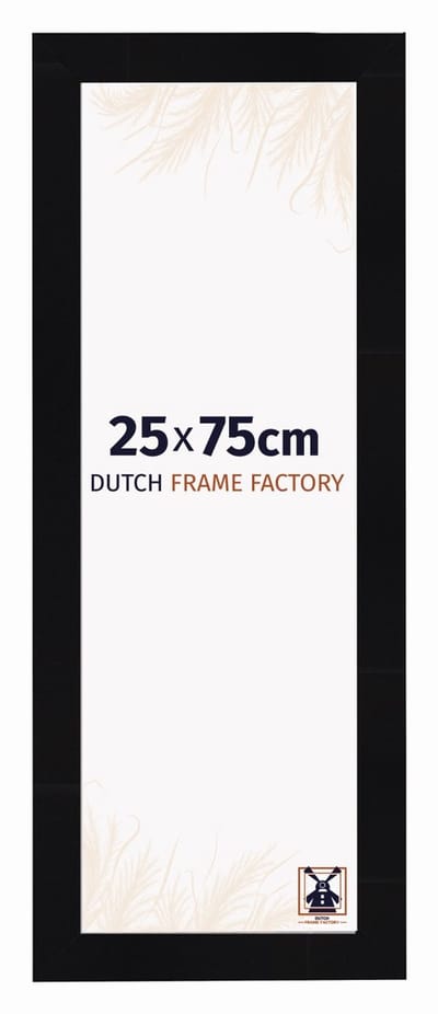 Fotolijst 25x75 cm - MDF - Zwart Hoogglans - Praag