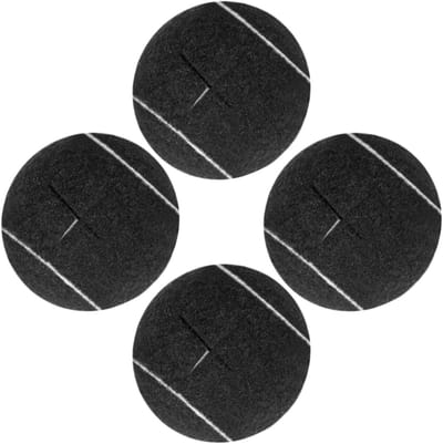 Stoel Tennisballen - Meubeldoppen Glijders - Vloer Beschermen - Ruisonderdrukkend Viltontwerp - 65 cm Doorsnee - Zwart