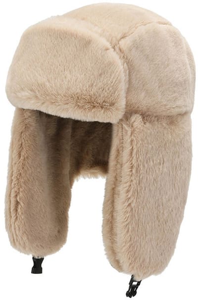 Dames Heren Hoed Winter Suede Bivakmutsen met oortelefoon Warm Imitatiebont Voering Cap Winddicht Bivakmuts Skiën Motor Snowboard Kamperen Wandelen, Kaki