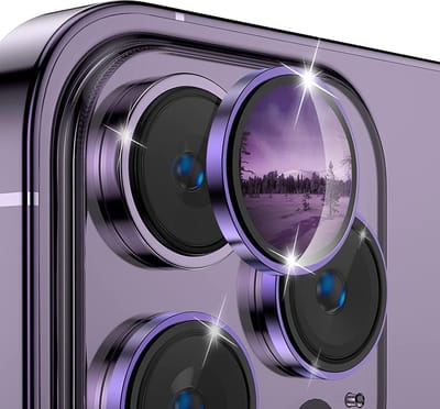 Solidenz Camera Lens Protector - Geschikt voor Apple iPhone 14 Pro / 14 Pro Max - Paars