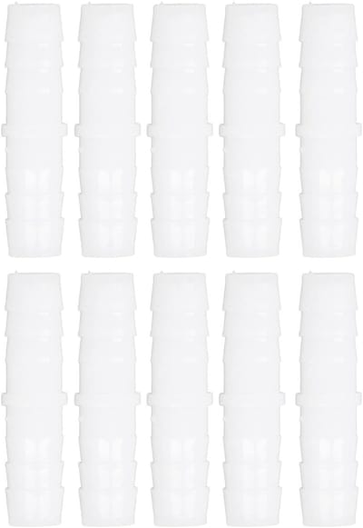 Allecto - Plastic Slangtule Fitting - 10 Stuks - Duurzaam en Lichtgewicht - 12-12 mm Door - Slijtvast PE - Geschikt voor Tuin en Industrie - Set va...