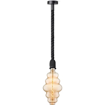 Home sweet home hanglamp Leonardo zwart Cloud - amber