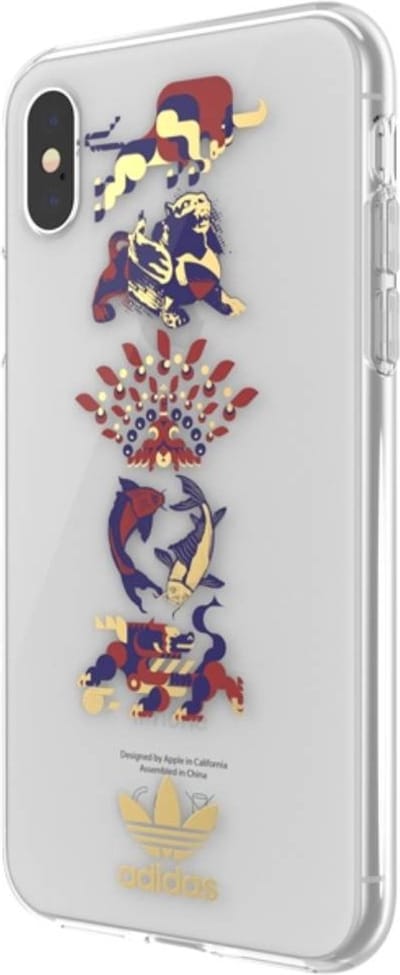 adidas, Hoesje geschikt voor iPhone X & XS - Originals CNY, Transparant