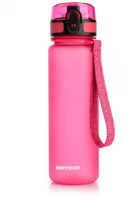 Meteor Sportfles 500 ml - Sportfles - Roze, Antislip, BPA-vrij, Tritan, Gemakkelijk schoon te maken